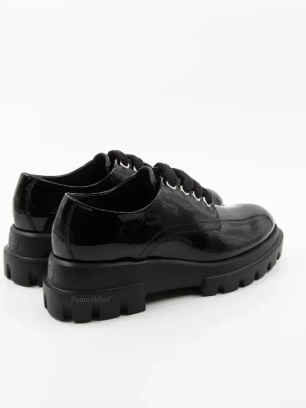AGL loafers MAXINE LACE UP D756027 Black