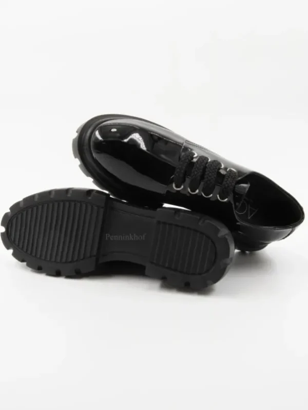 AGL loafers MAXINE LACE UP D756027 Black