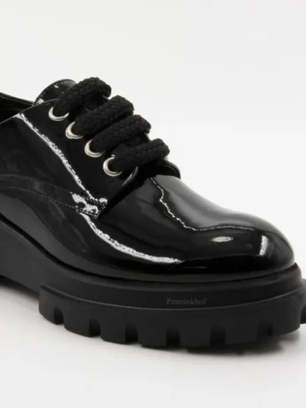 AGL loafers MAXINE LACE UP D756027 Black