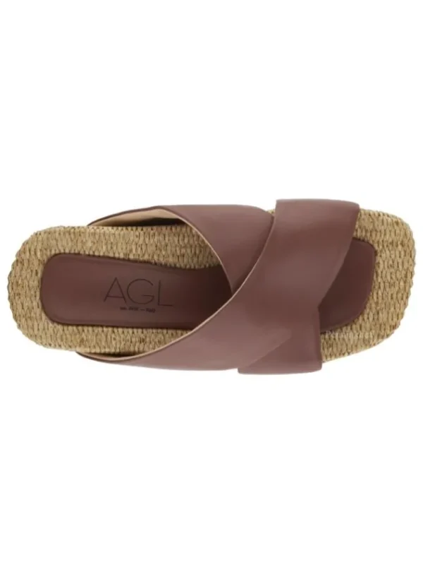 AGL sandals HOLLY D677001PGK Brown