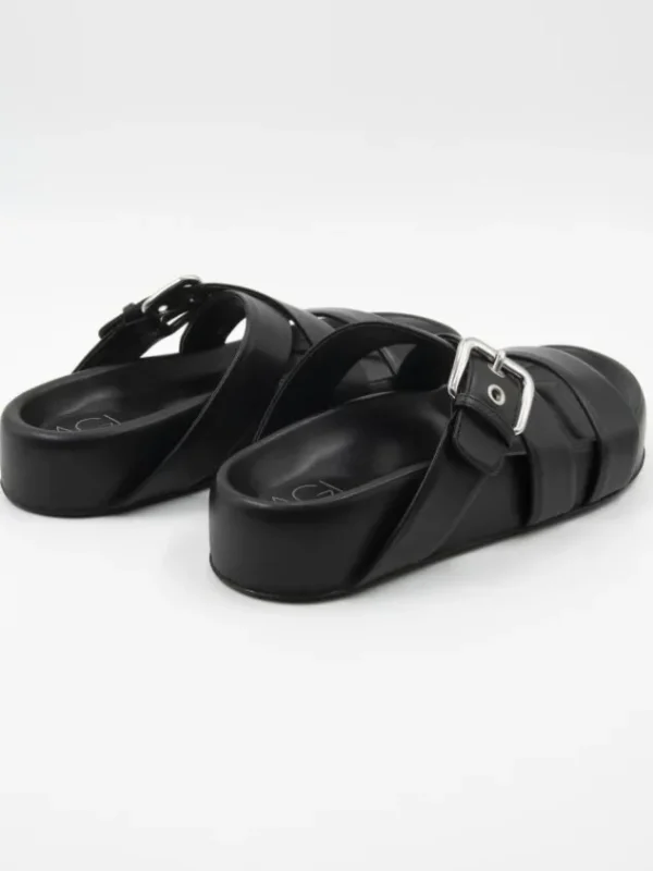 AGL sandals JANE SLIDE D685005 Black