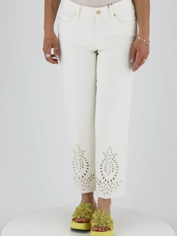 Cambio jeans PARIS STRAIGHT 9058 0017- 23 Cream White