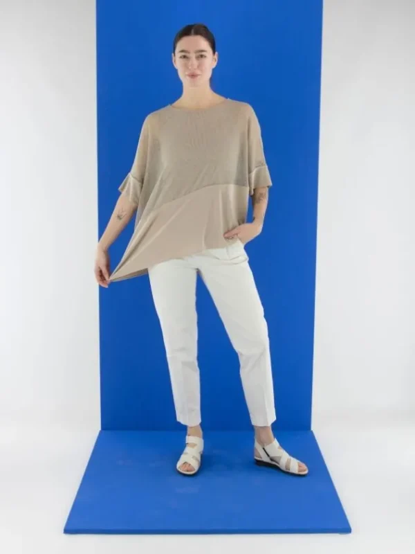 Cambio trousers 7666-0237-02 KARINA Cream White
