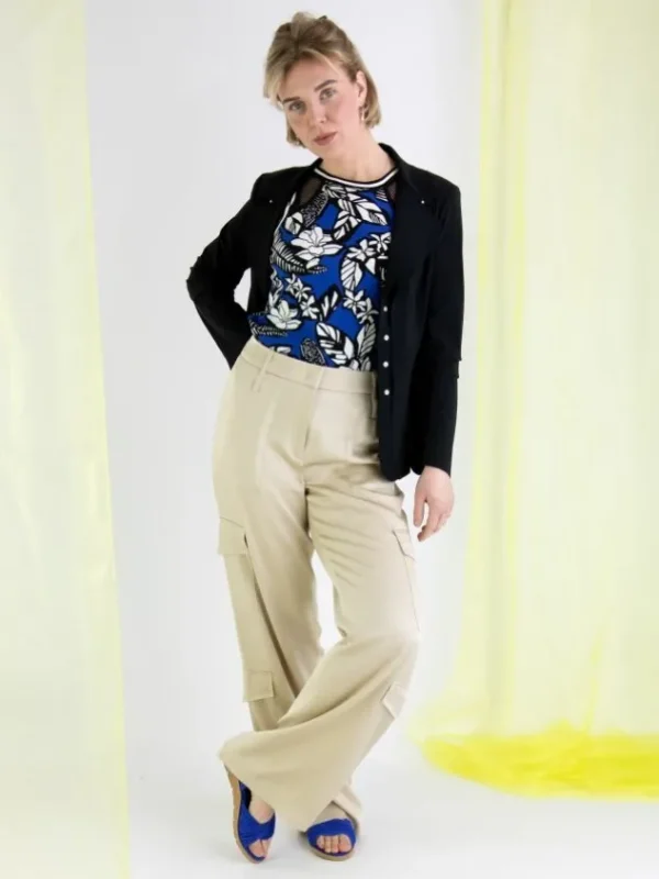 Cambio trousers AMELIE CARGO Beige
