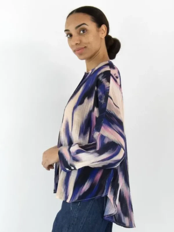 High blouses AGREE S50303 Purple