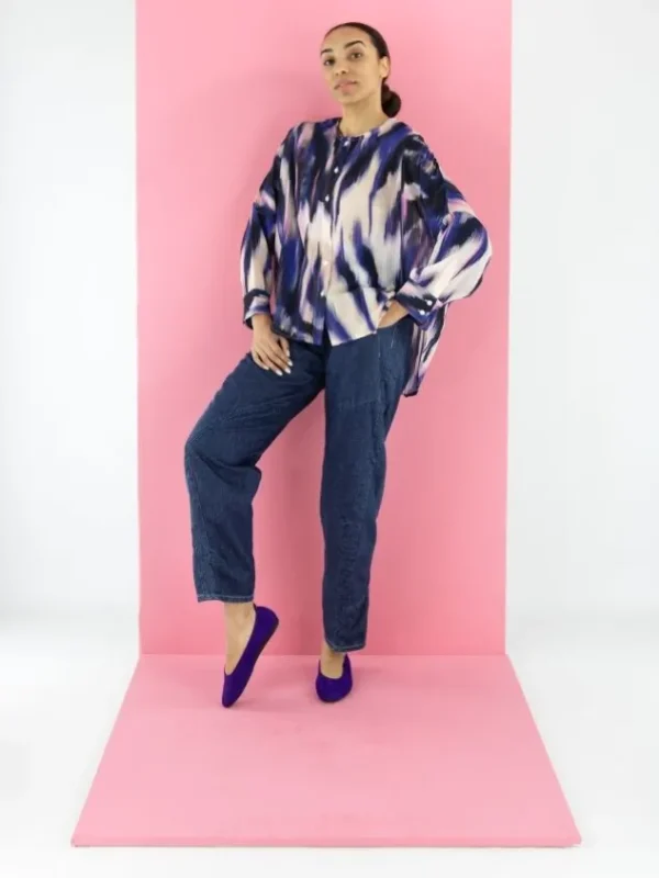 High blouses AGREE S50303 Purple