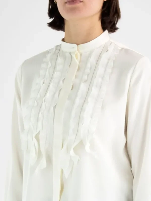 High blouses HARMONIC S50260 Cream White