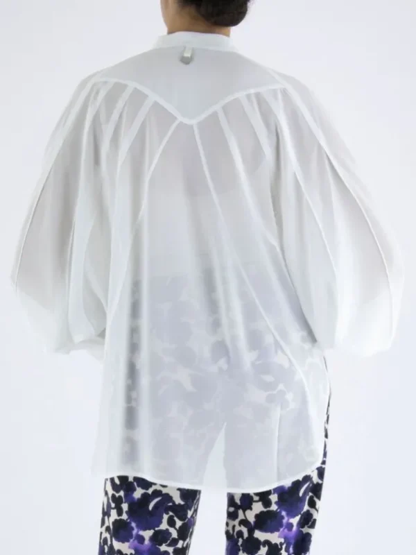 High blouses HOODWINK S50264 Cream White