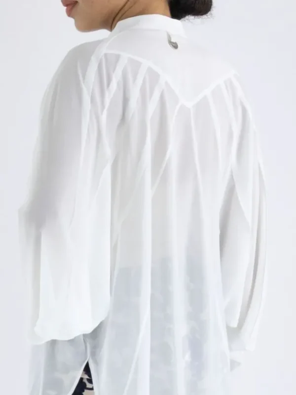 High blouses HOODWINK S50264 Cream White