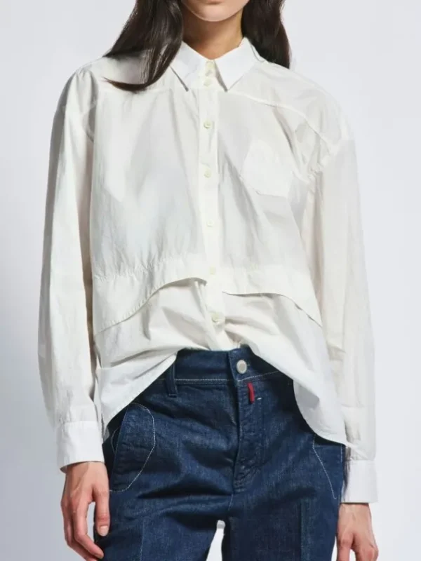 High blouses LUNAR 750863 Cream White