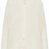 High blouses MANON 750762 Cream White