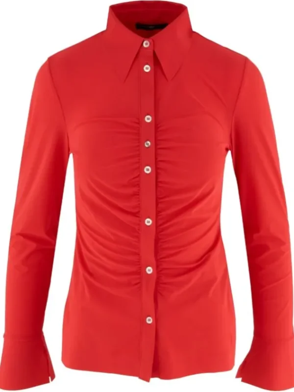 High blouses SATISFY S50298 Red