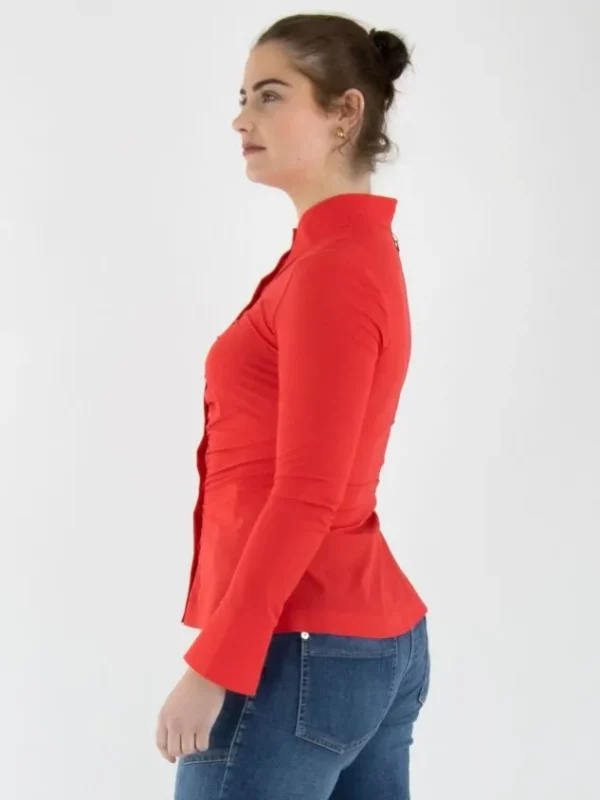 High blouses SATISFY S50298 Red