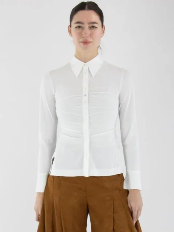 High blouses SATISFY S50298 White