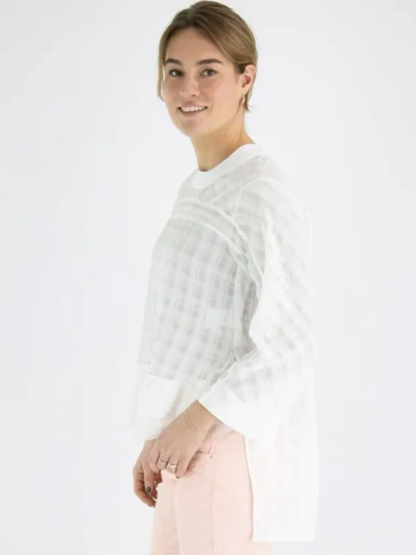 High blouses SECLUDE S50266 White