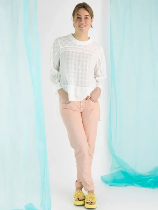 High blouses SECLUDE S50266 White
