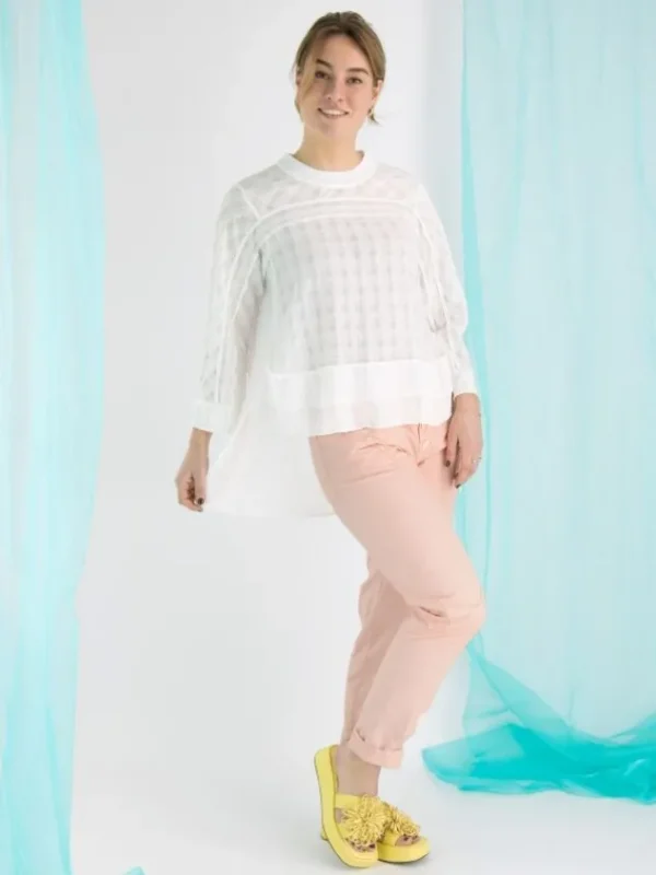 High blouses SECLUDE S50266 White
