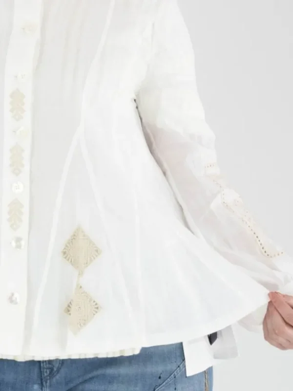 High blouses SEQUENTIAL 730449 White