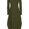 High dresses AT LENGTH S21777 Green