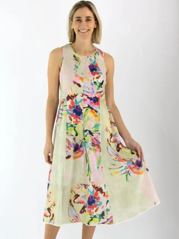 High dresses PEACEFULLY S21804 Multi color