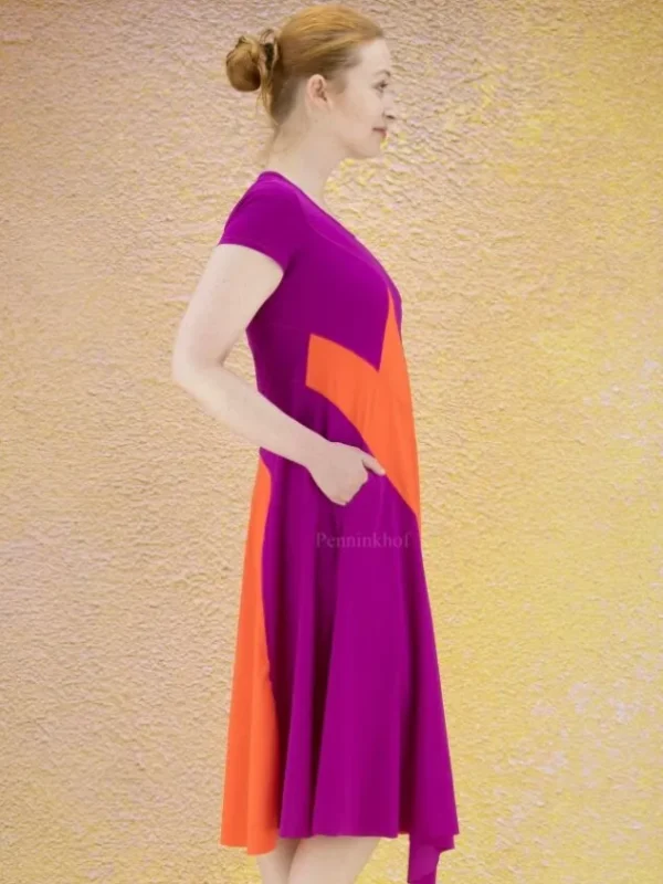 High dresses TEASE S21687 Purple