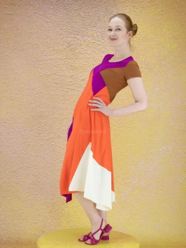 High dresses TEASE S21687 Purple