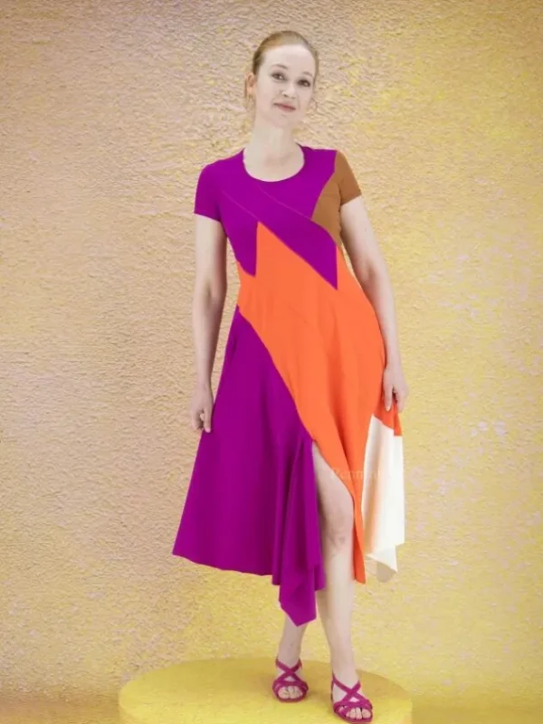 High dresses TEASE S21687 Purple