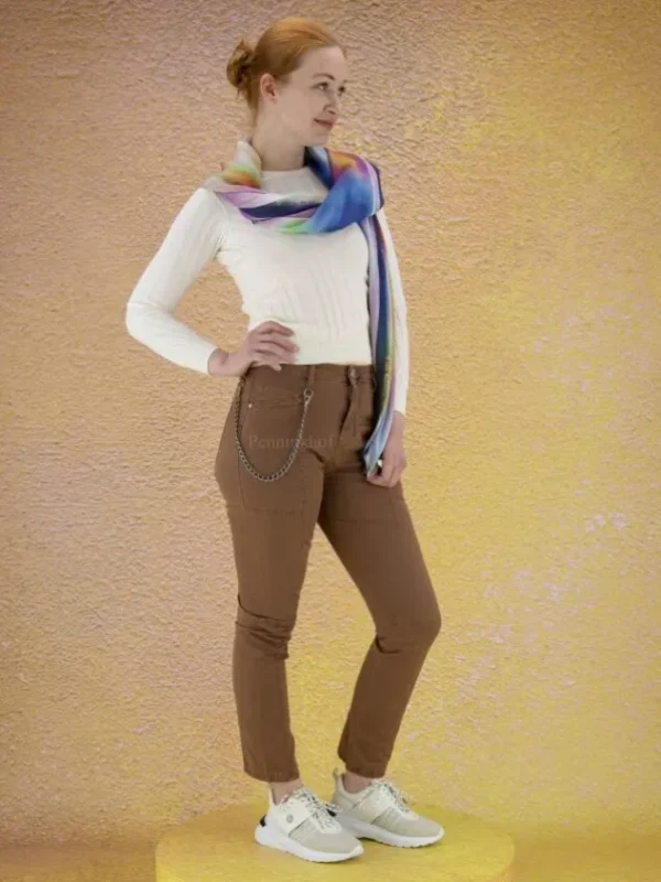 High jeans CHASE 702759 Brown