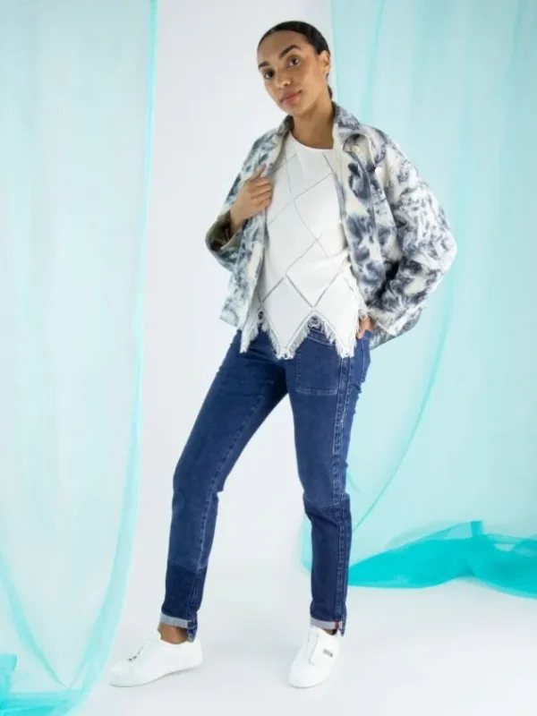 High jeans KICK OFF 702873 Blue