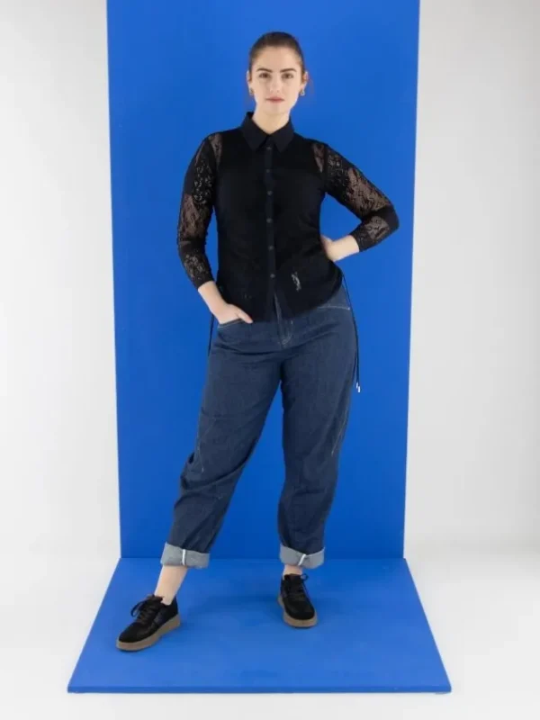 High jeans RESOUND 702960 Blue