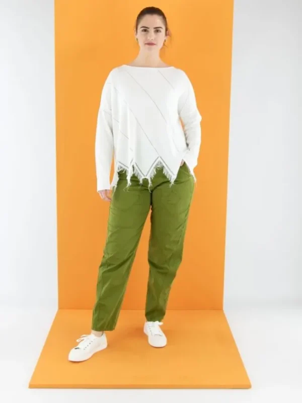 High pullovers CABARET 751616 Cream White