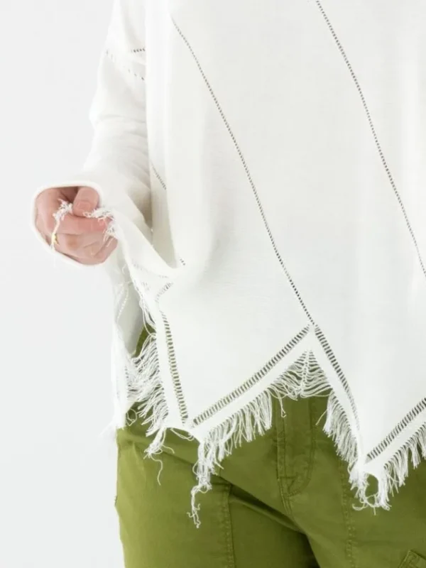 High pullovers CABARET 751616 Cream White
