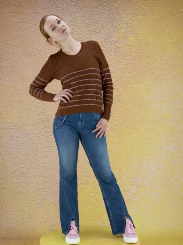 High pullovers REALIZE 751903 Brown