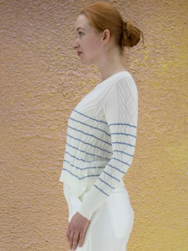 High pullovers REALIZE 751903 Cream White