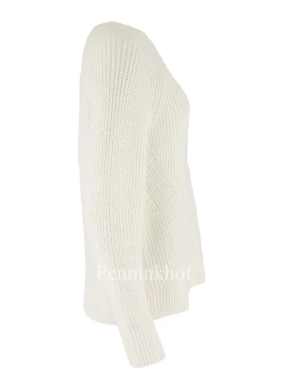 High pullovers SPIN OFF S51218 Cream White