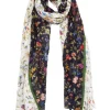 High scarves DELICATE 790995 Cream White