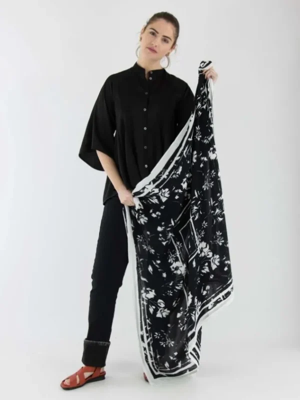 High scarves WINDING 990084 Black