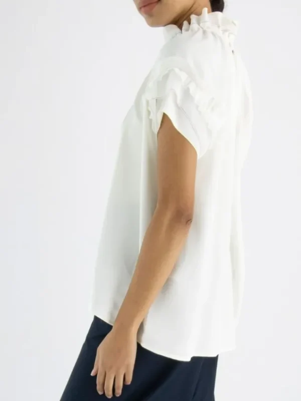 High shirts EMBRACE S52254 Cream White