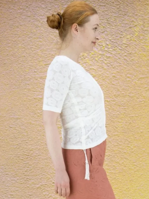 High shirts STITCH 752894 Cream White
