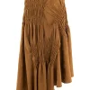 High skirts AUREOLE S20338 Cognac