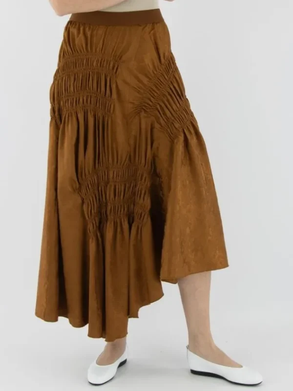 High skirts AUREOLE S20338 Cognac