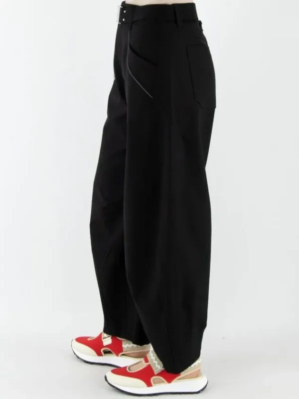 High trousers BUZZ S01807 Black