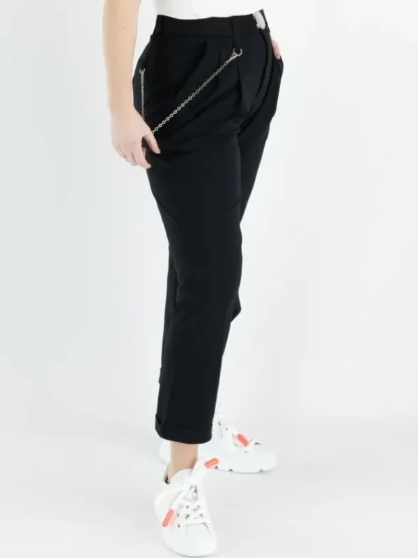 High trousers COURAGE S01772 Black