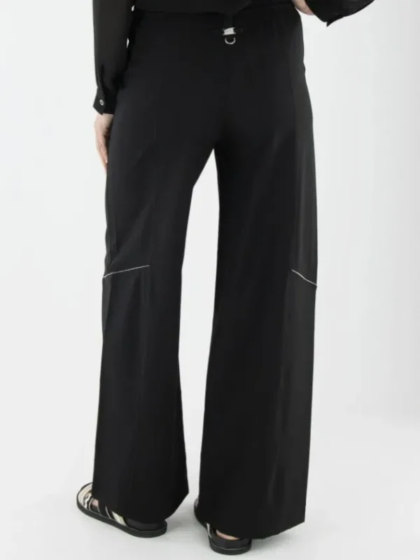 High trousers CREDIBILITY S01816 Black