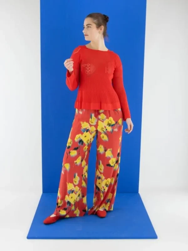 High trousers FORCEFUL 702975 Red