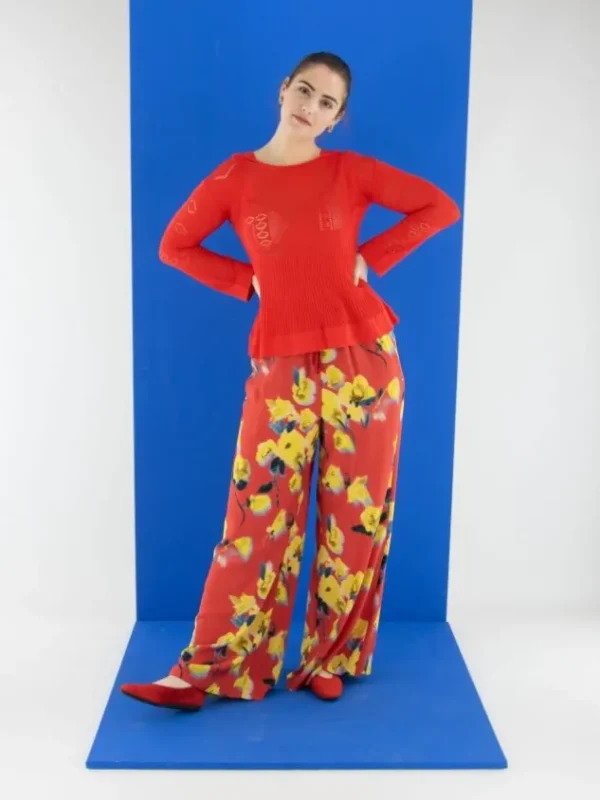 High trousers FORCEFUL 702975 Red