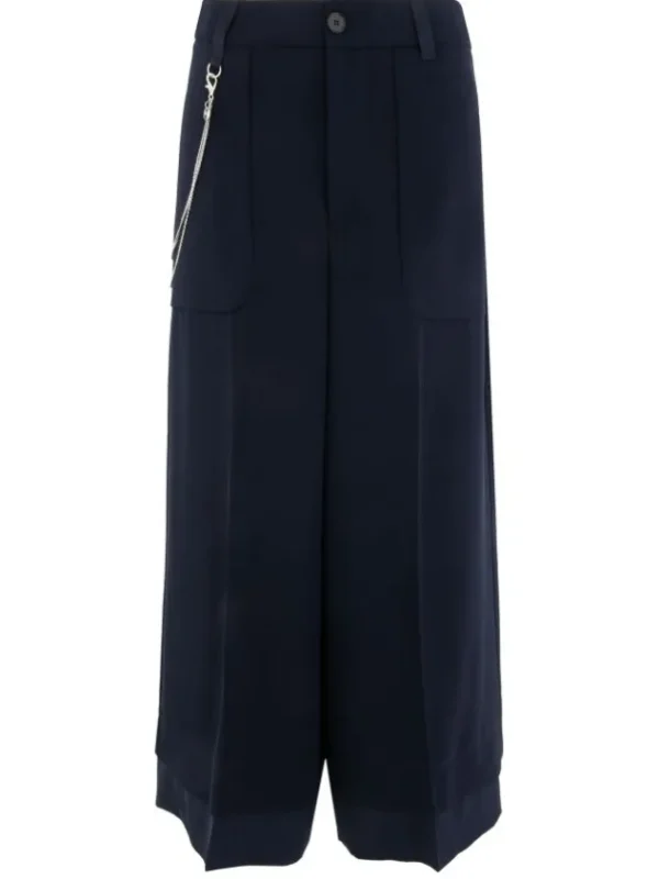 High trousers FREEWAY S01815 Blue