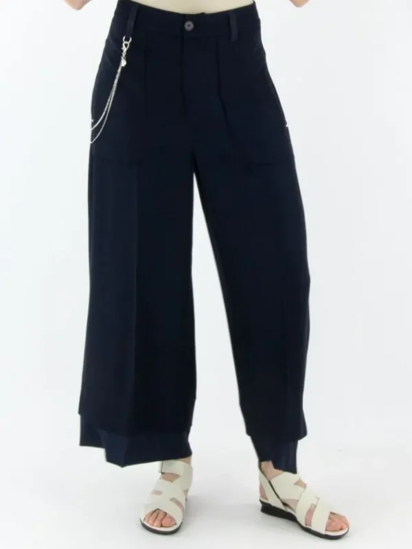 High trousers FREEWAY S01815 Blue