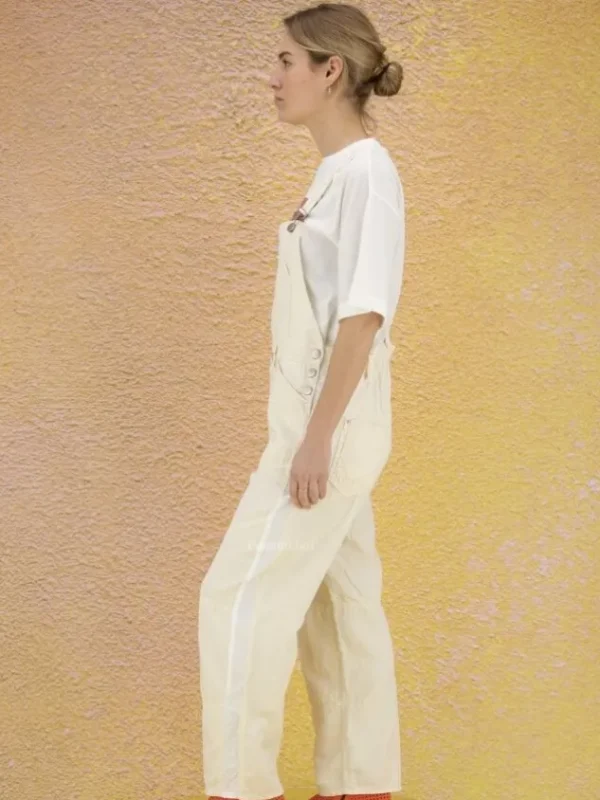 High trousers GOODBYE 703022 Cream White