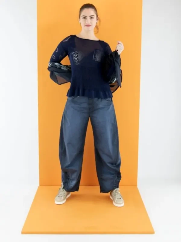 High trousers HAPPILY 702966 Blue